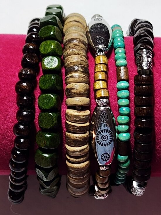 Source Unknown Other - Unisex bracelet set of six various colors boho NIP